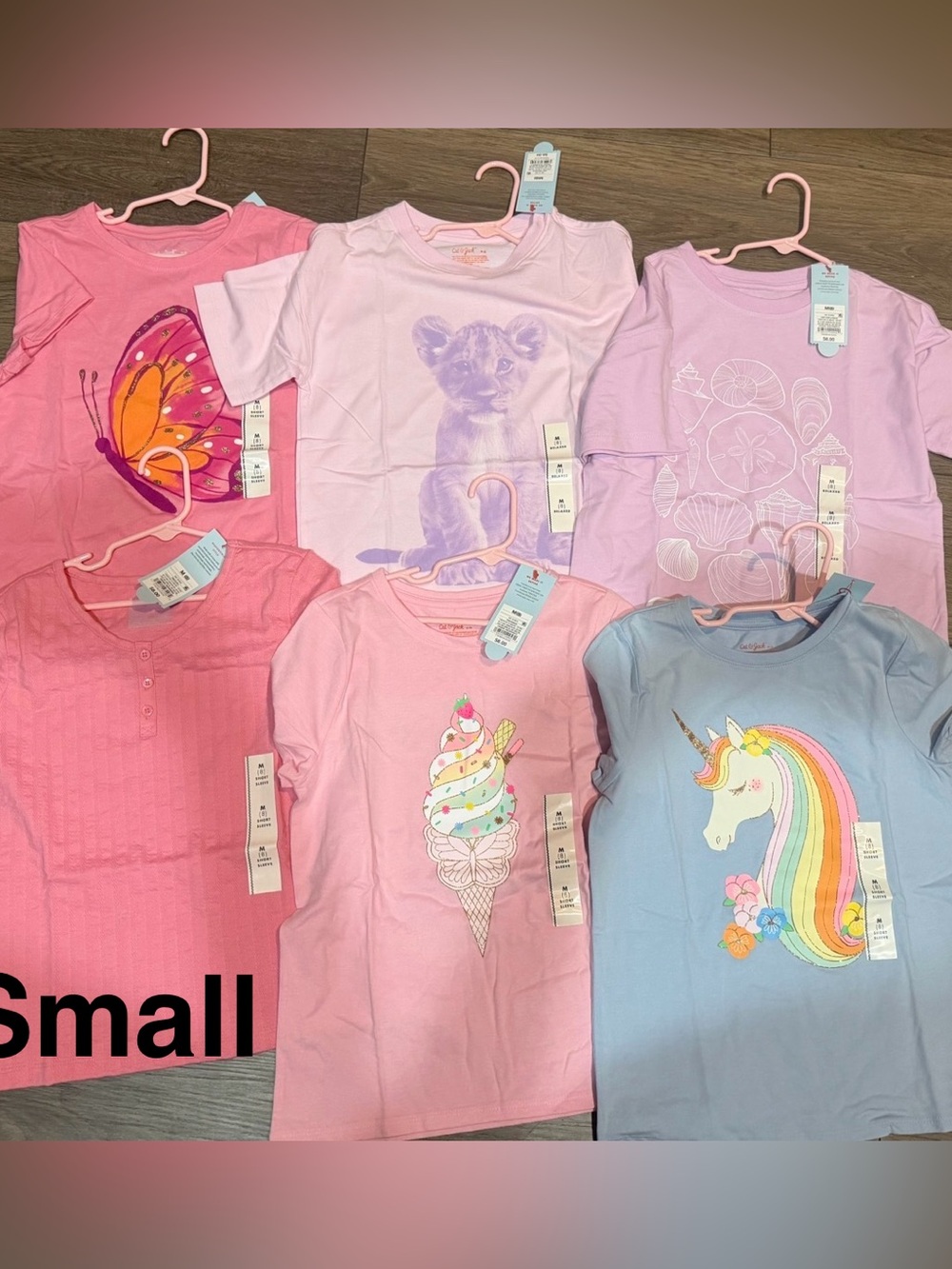 Girls' Pink & Pastel Graphic Tee Pack - Assorted Designs medium